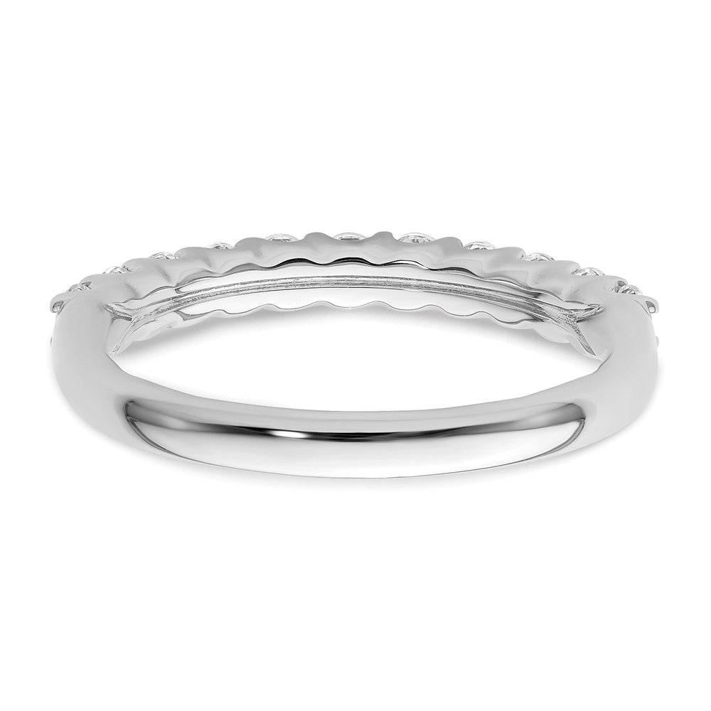 14K White Gold Lab Grown VS/SI FGH Dia Wedding Band, LG quality