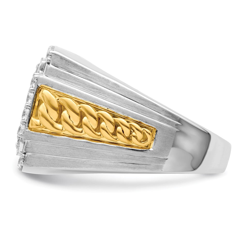 14K Two-Tone Lab Grown VS/SI FGH Dia Men's Ring