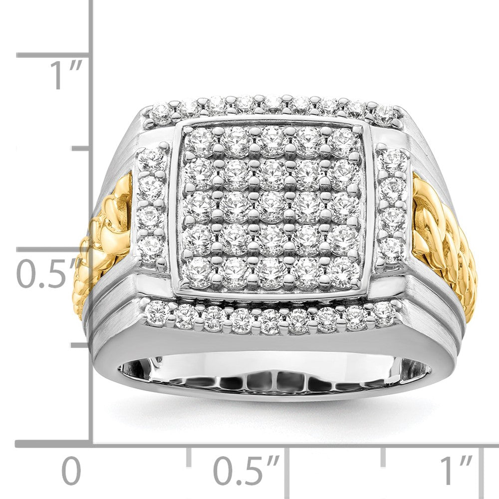 14K Two-Tone Lab Grown VS/SI FGH Dia Men's Ring