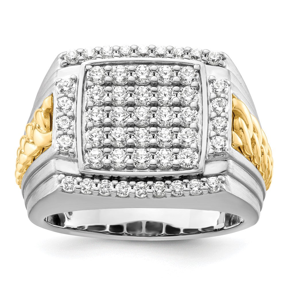 14K Two-Tone Lab Grown VS/SI FGH Dia Men's Ring