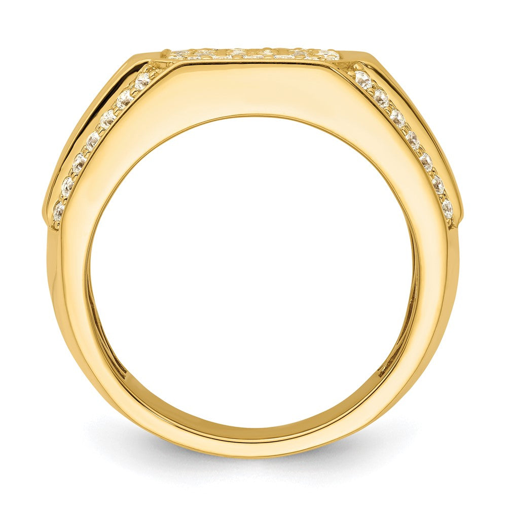 14K Lab Grown VS/SI FGH Dia Men's Ring