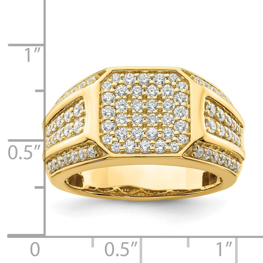 14K Lab Grown VS/SI FGH Dia Men's Ring