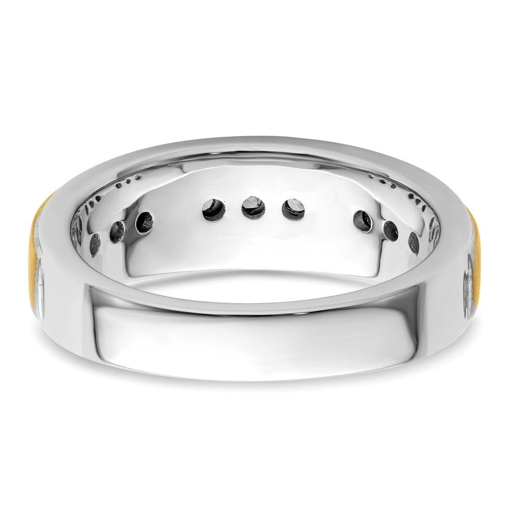 14K Two-Tone Lab Grown VS/SI FGH Dia Men's Ring