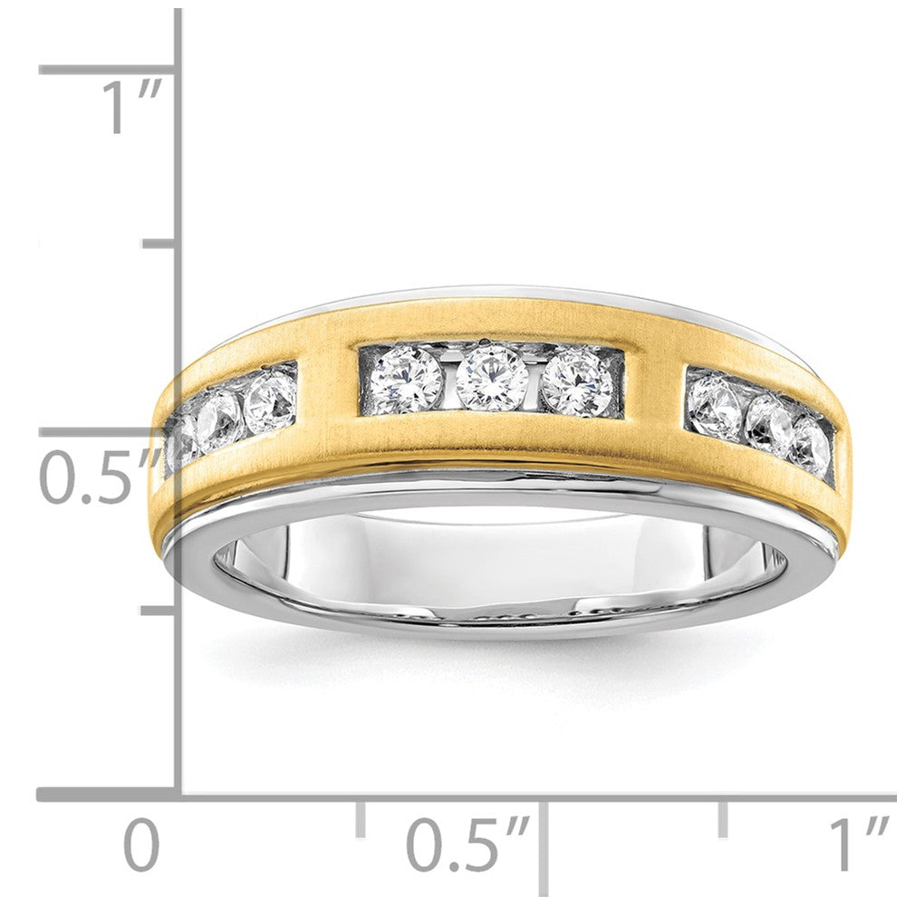 14K Two-Tone Lab Grown VS/SI FGH Dia Men's Ring