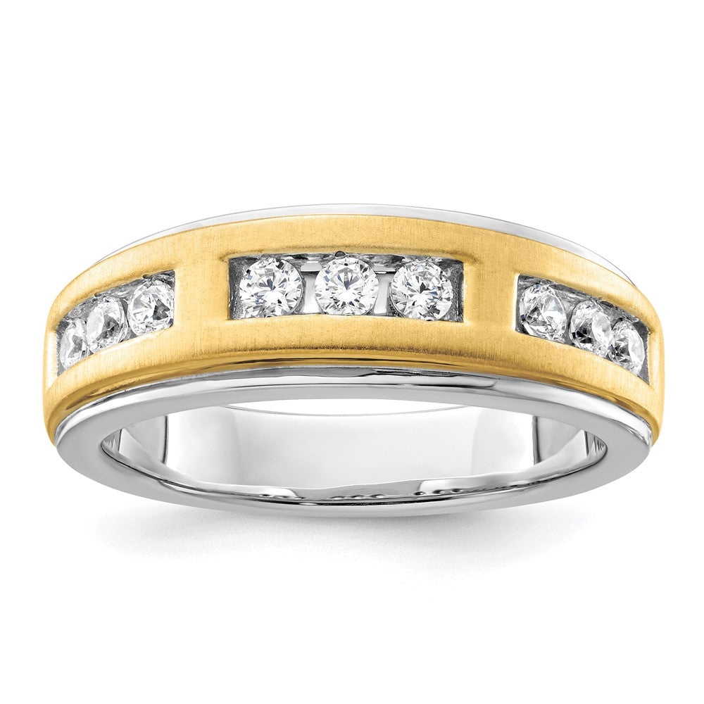 14K Two-Tone Lab Grown VS/SI FGH Dia Men's Ring