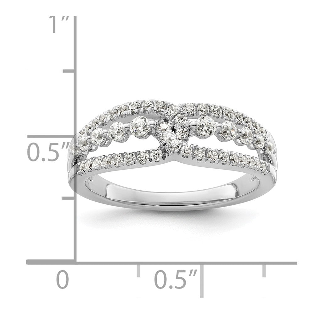 14K White Gold Lab Grown VS/SI FGH Dia Fashion Ring