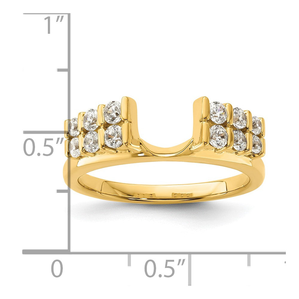 14K Lab Grown VS/SI FGH Dia Ring Wrap