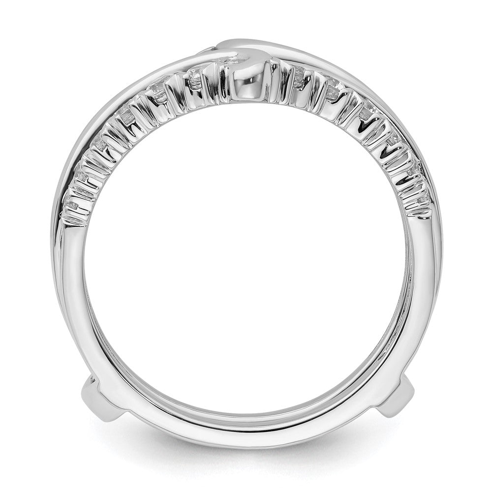 14K White Gold Lab Grown VS/SI FGH Dia Ring Guard