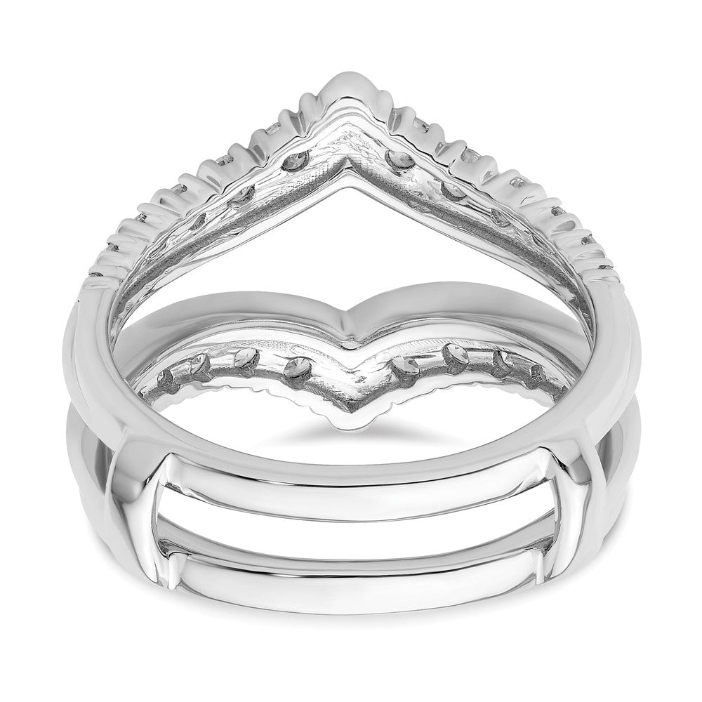 14K White Gold Lab Grown VS/SI FGH Dia Ring Guard