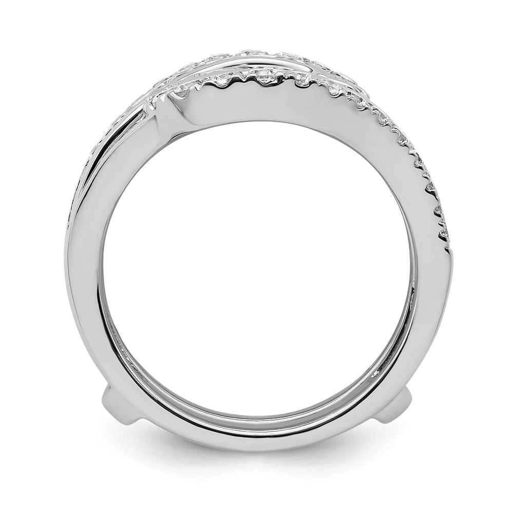 14K White Gold Lab Grown VS/SI FGH Dia Ring Guard