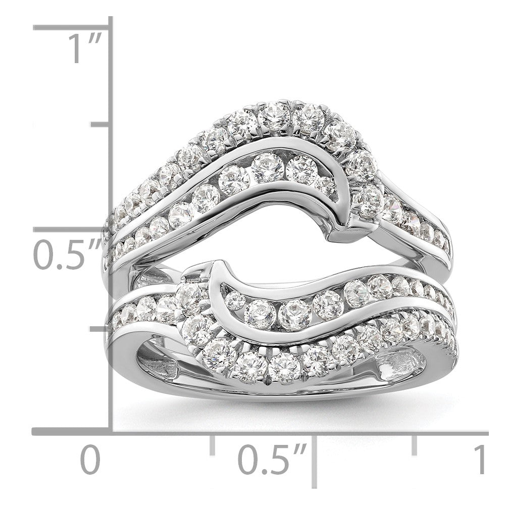 14K White Gold Lab Grown VS/SI FGH Dia Ring Guard