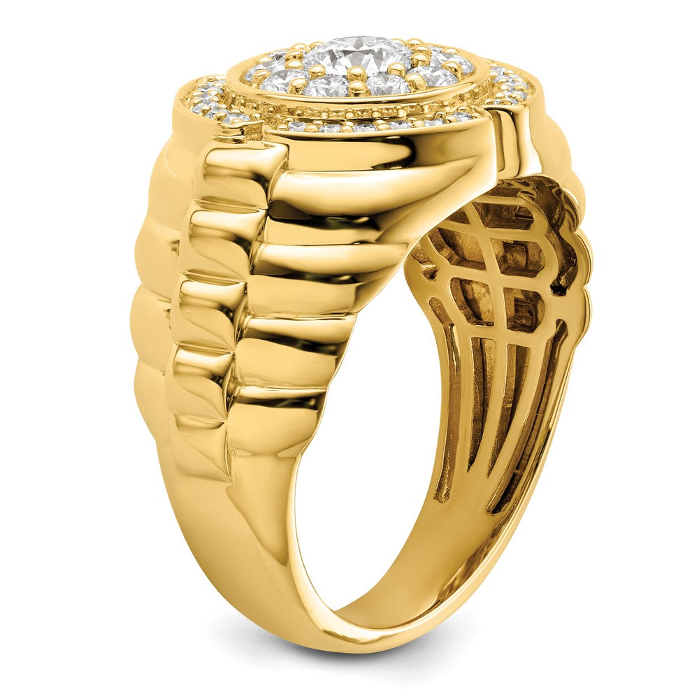 10K Lab Grown Diamond VS/SI FGH Men's Ring