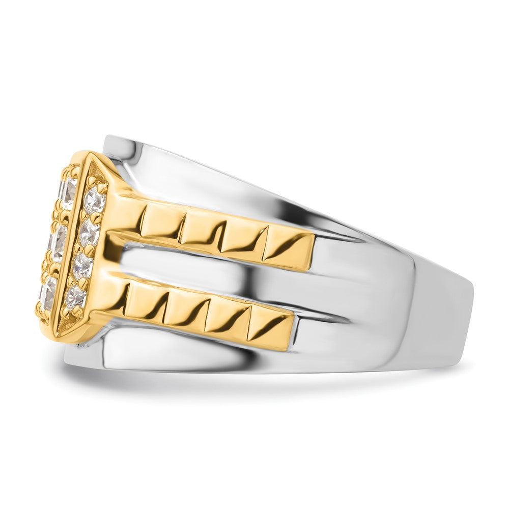 14K Two-Tone Lab Grown VS/SI FGH Dia Men's Ring