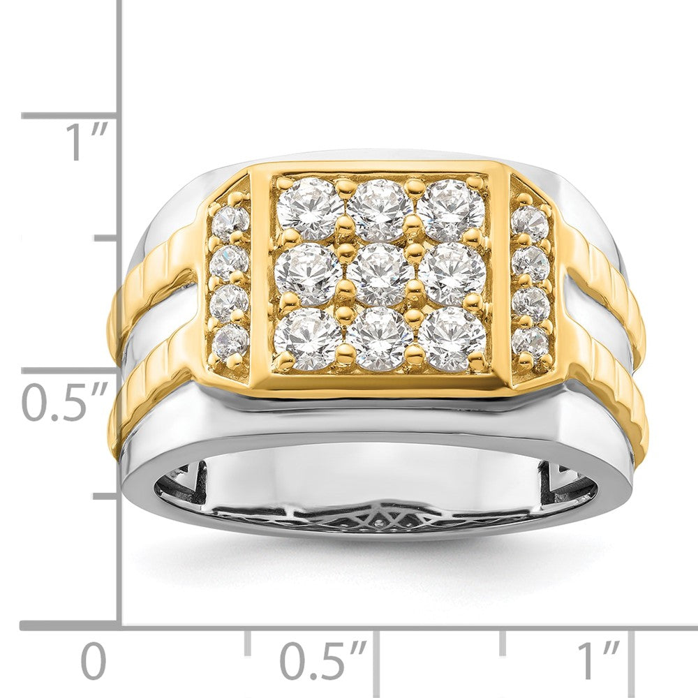 14K Two-Tone Lab Grown VS/SI FGH Dia Men's Ring