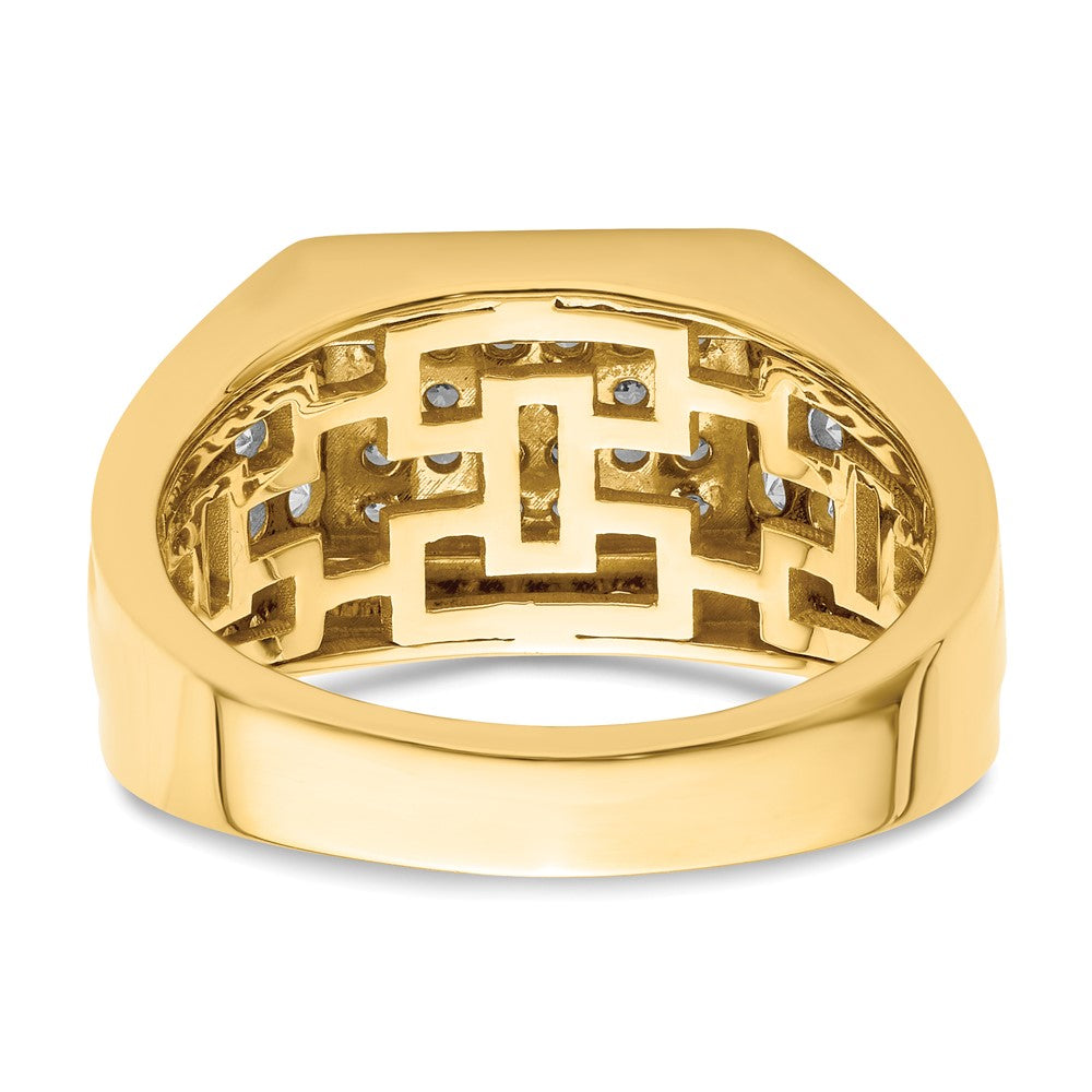 14K Lab Grown VS/SI FGH Dia Men's Ring