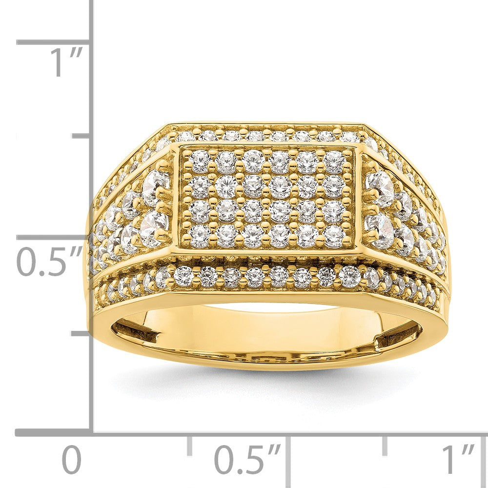 14K Lab Grown VS/SI FGH Dia Men's Ring