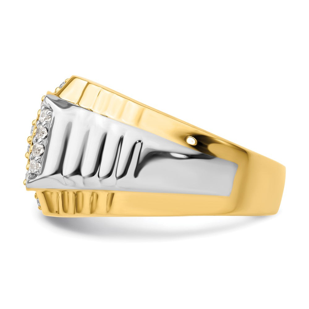 14K Two-Tone Lab Grown VS/SI FGH Dia Men's Ring