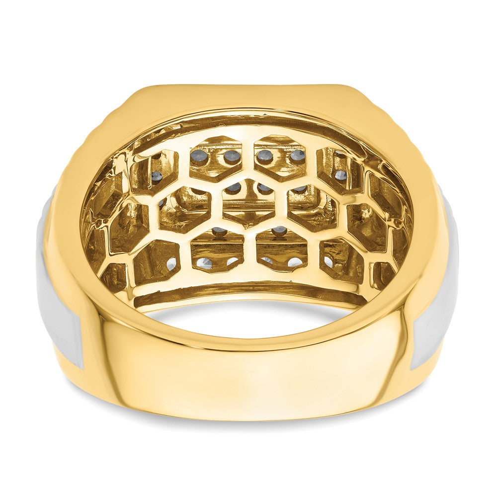 14K Two-Tone Lab Grown VS/SI FGH Dia Men's Ring