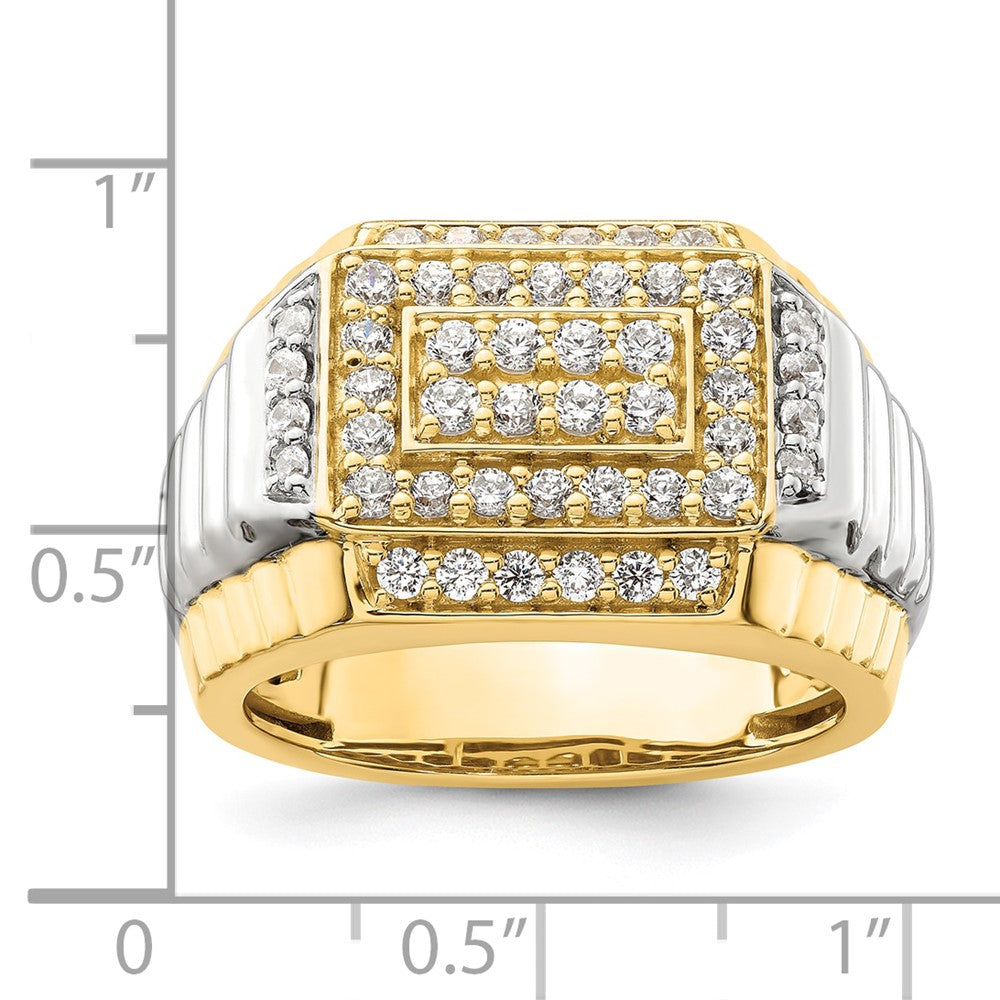 14K Two-Tone Lab Grown VS/SI FGH Dia Men's Ring