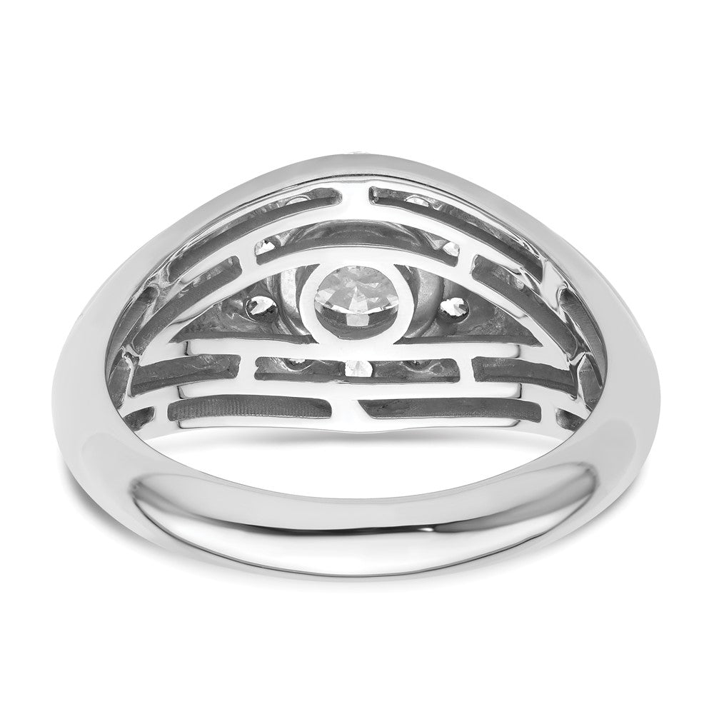 14K White Gold Lab Grown VS/SI FGH Dia Men's Ring