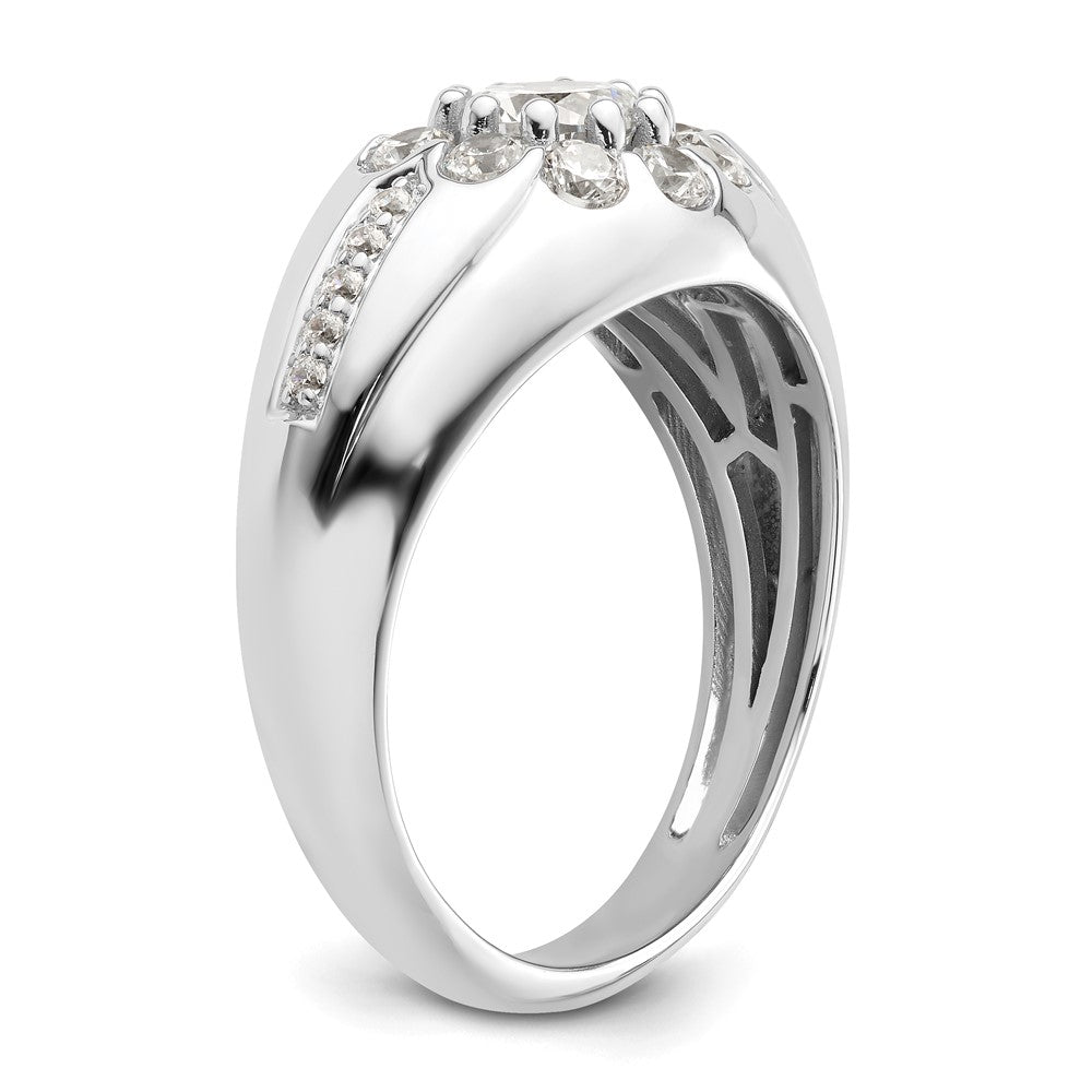 14K White Gold Lab Grown VS/SI FGH Dia Men's Ring