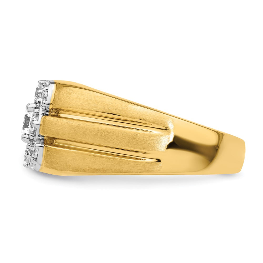 14K Two-Tone Lab Grown VS/SI FGH Dia Men's Ring