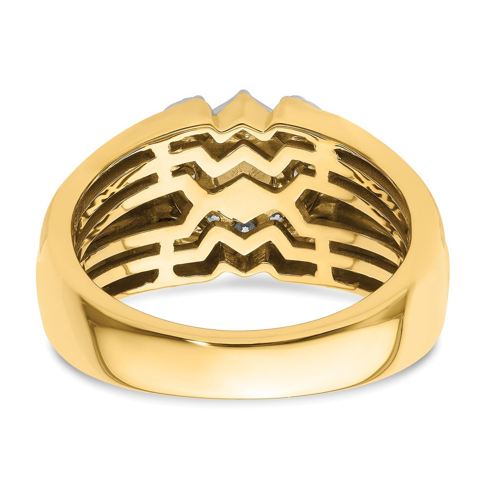 14K Two-Tone Lab Grown VS/SI FGH Dia Men's Ring