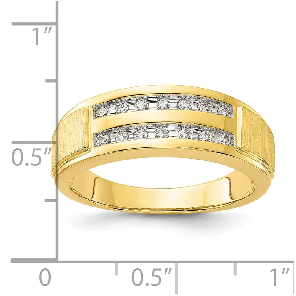 10K Lab Grown VS/SI FGH Dia Men's Ring