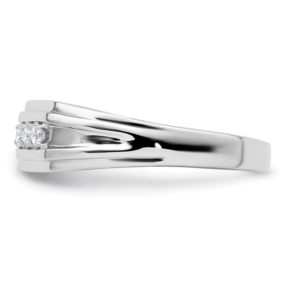 14K White Gold Lab Grown VS/SI FGH Dia Men's Ring