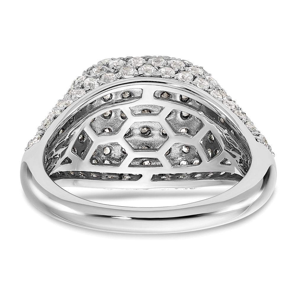 14K White Gold Lab Grown VS/SI FGH Dia Fashion Ring