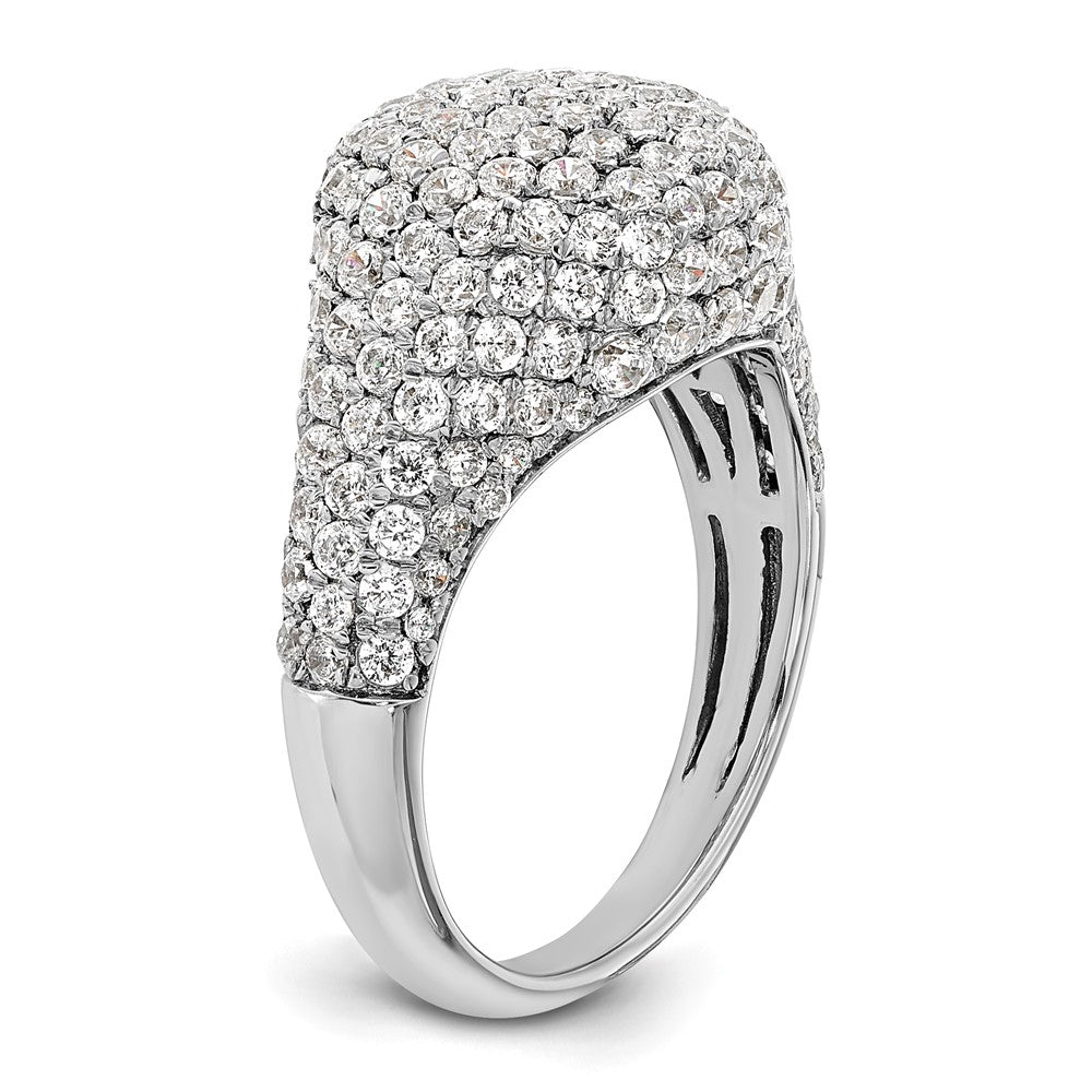 14K White Gold Lab Grown VS/SI FGH Dia Fashion Ring