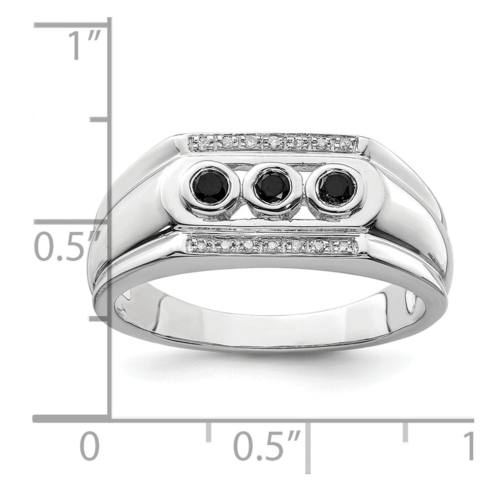 14K White Gold Lab Grown VS/SI FGH Dia Men's Ring