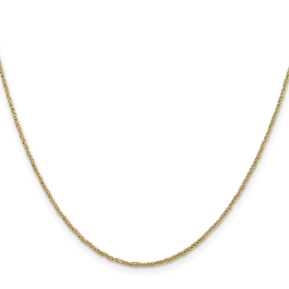 14K 24 inch 1.1mm Ropa with Spring Ring Clasp Chain