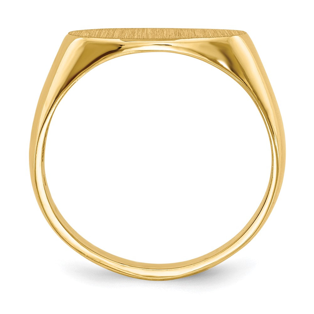 14k 7.0x13.5mm Open Back Signet Ring