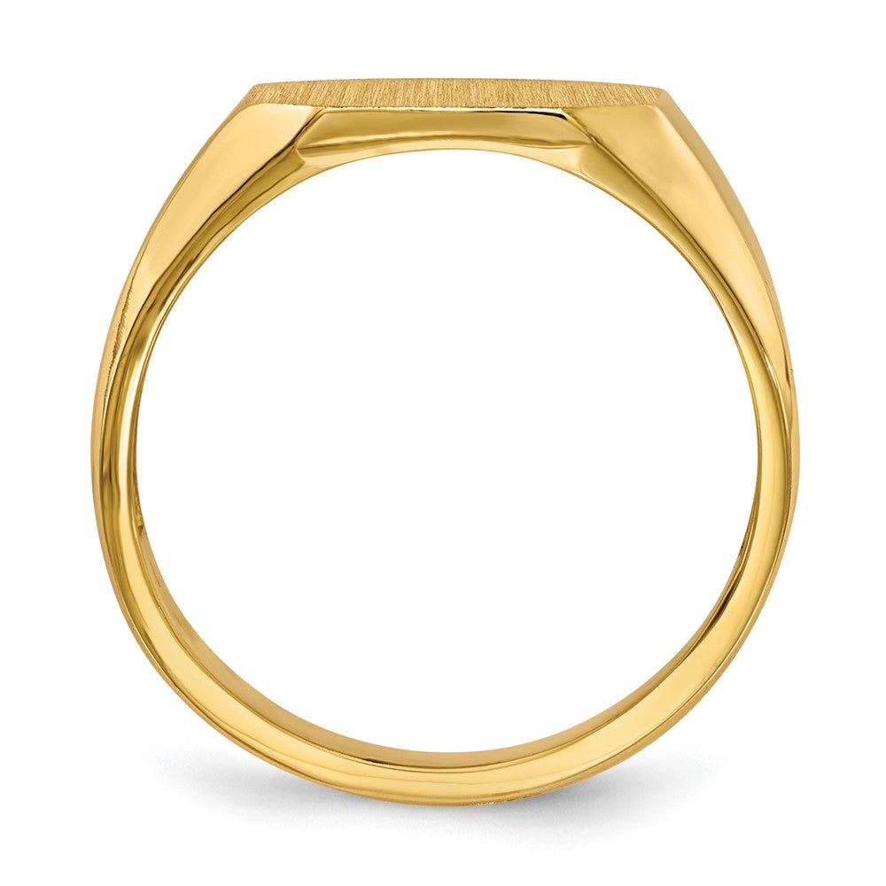 14k 12.5x11.0mm Open Back Signet Ring