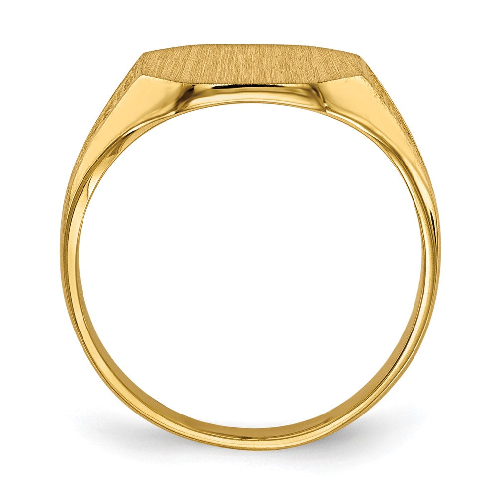 14k 9.0x11.0mm Closed Back Signet Ring