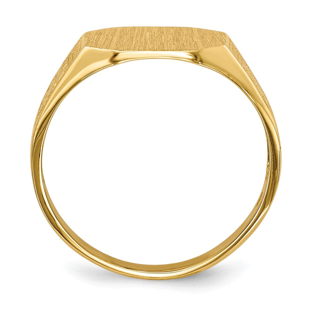 14k 9.0x11.0mm Open Back Signet Ring