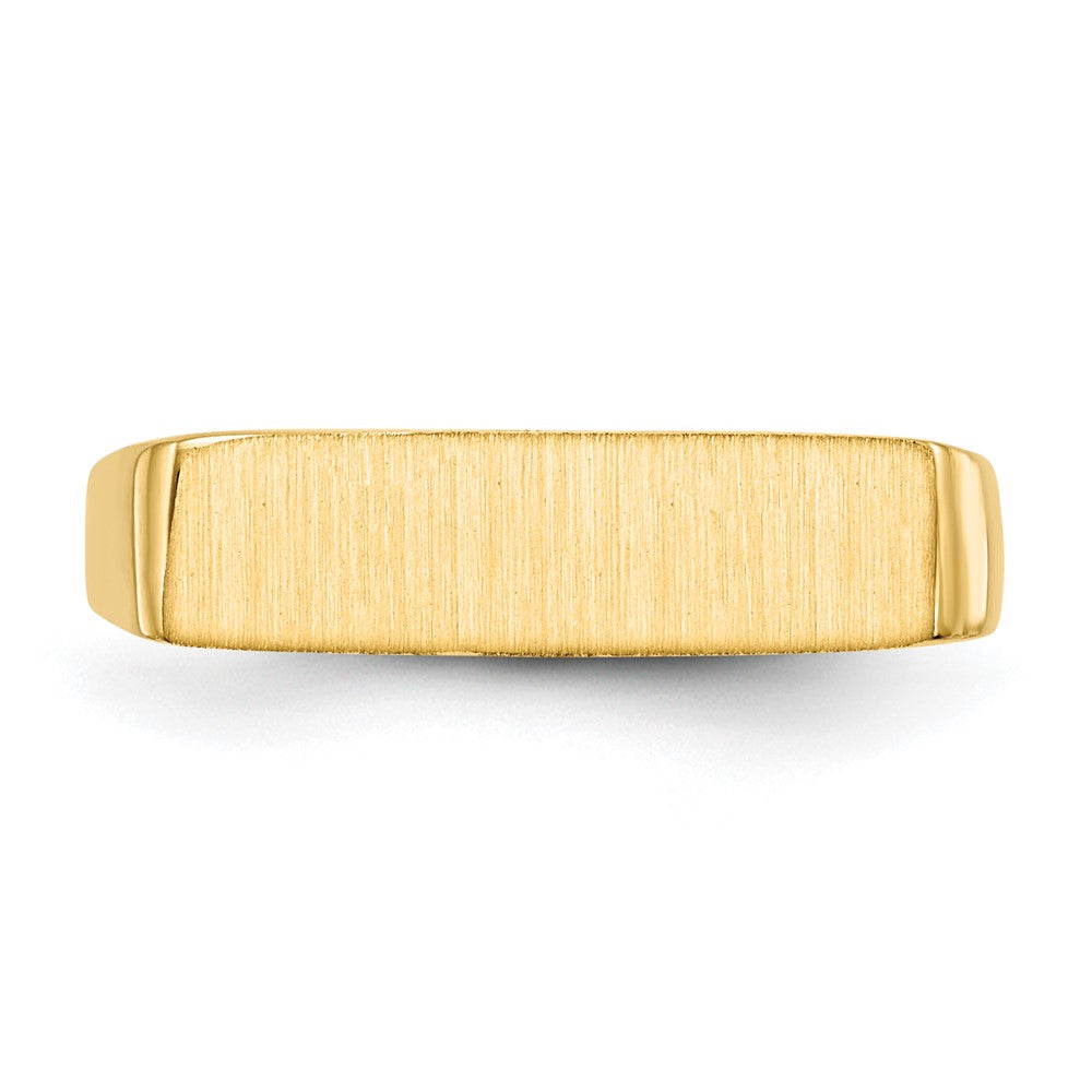 14k 5.0x16.5mm Closed Back Signet Ring