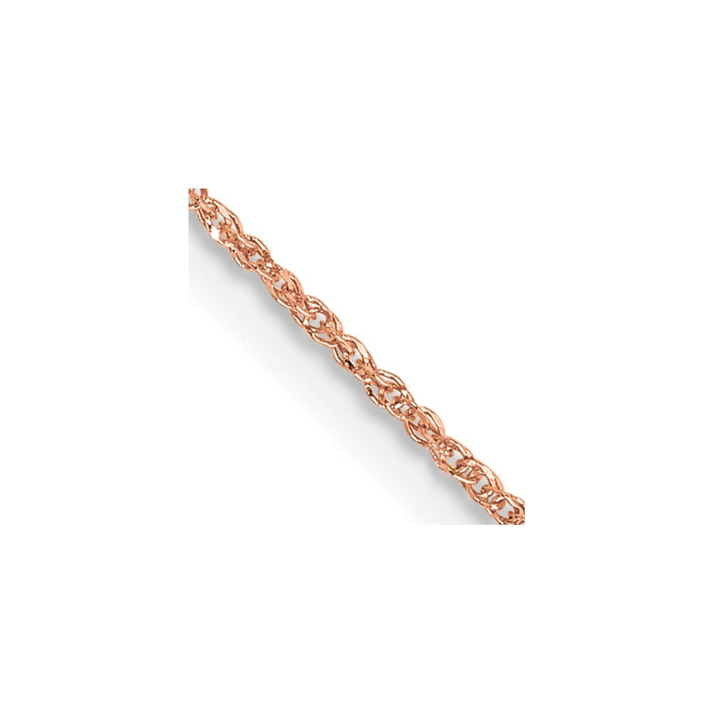 14K Rose Gold 16 inch .7mm Ropa with Spring Ring Clasp Chain