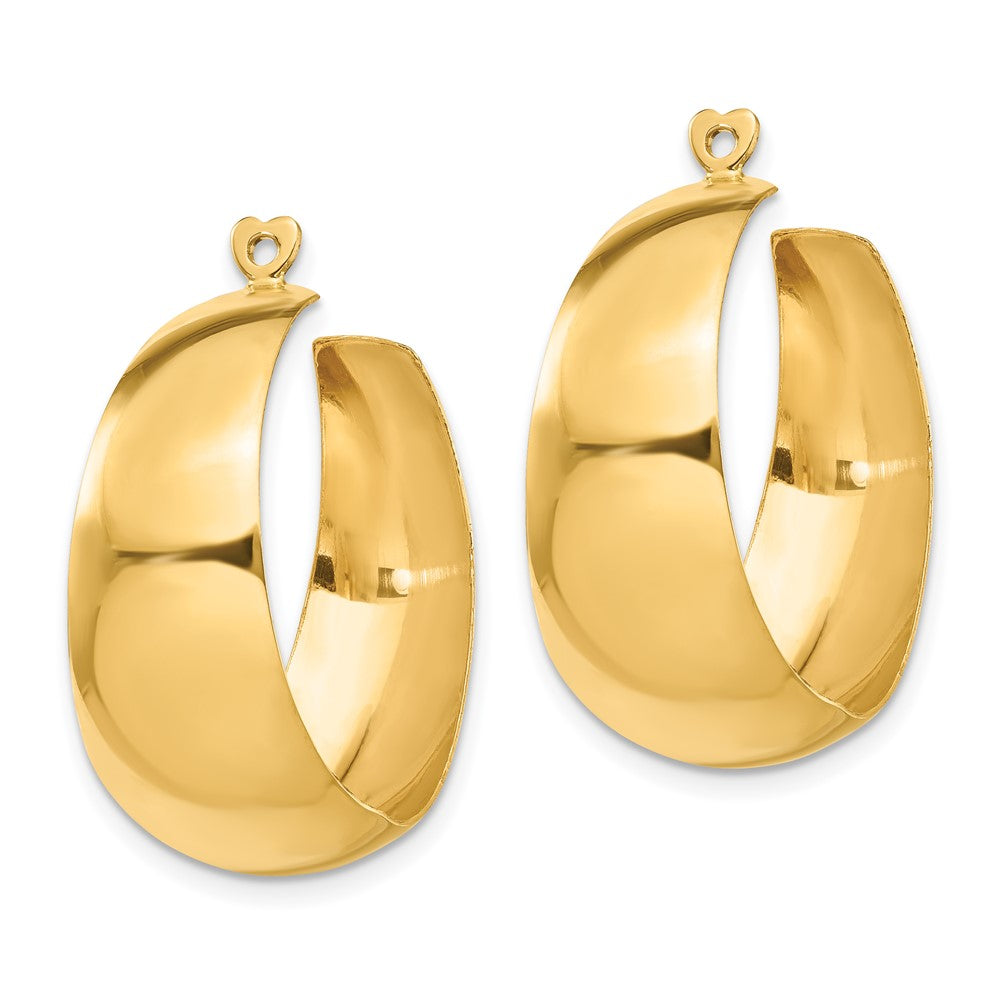 14k Polished Hoop Earring Jackets