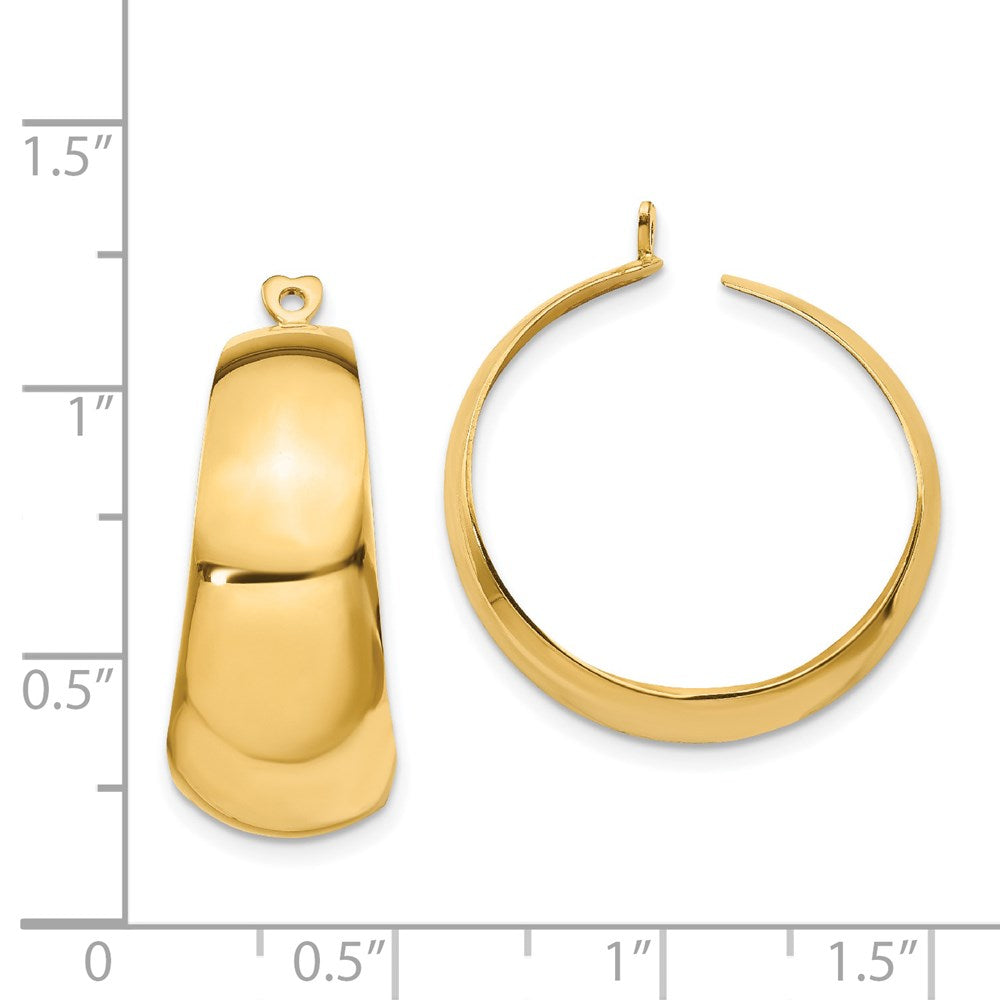 14k Polished Hoop Earring Jackets