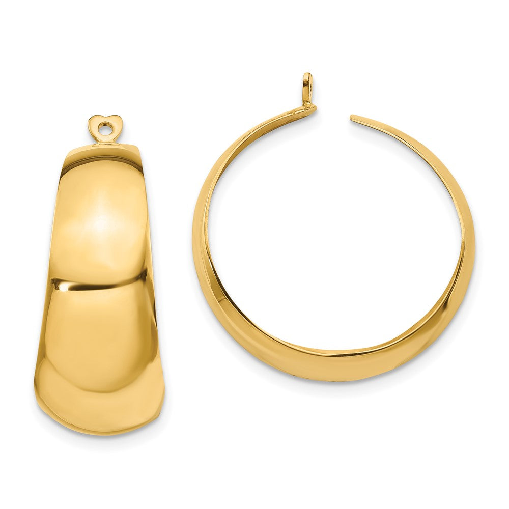 14k Polished Hoop Earring Jackets