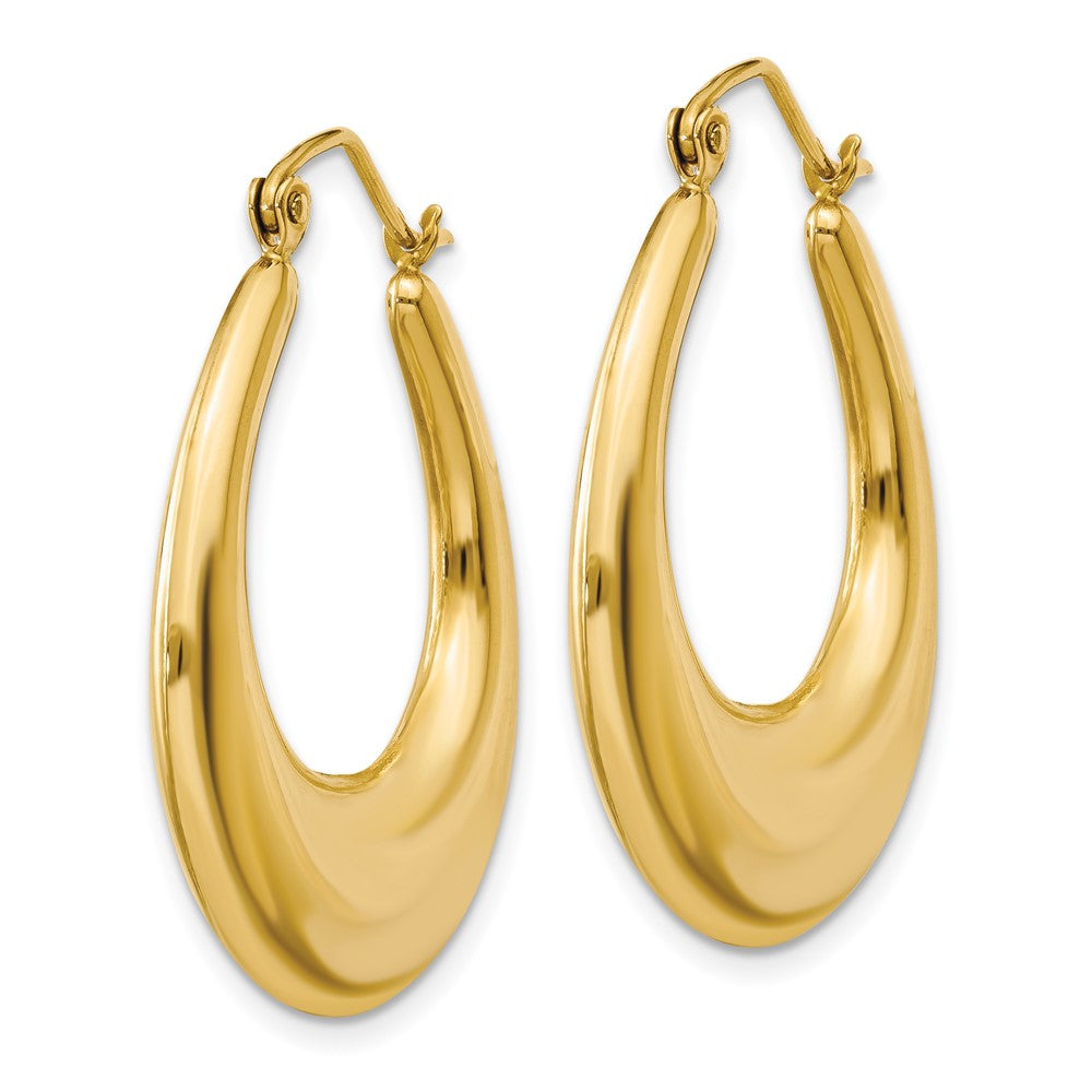 14k Polished Hoop Earrings