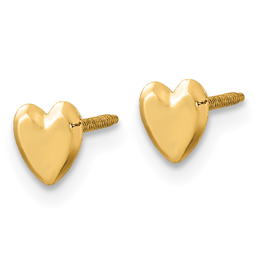 14k Madi K Heart Post Earrings SE2214