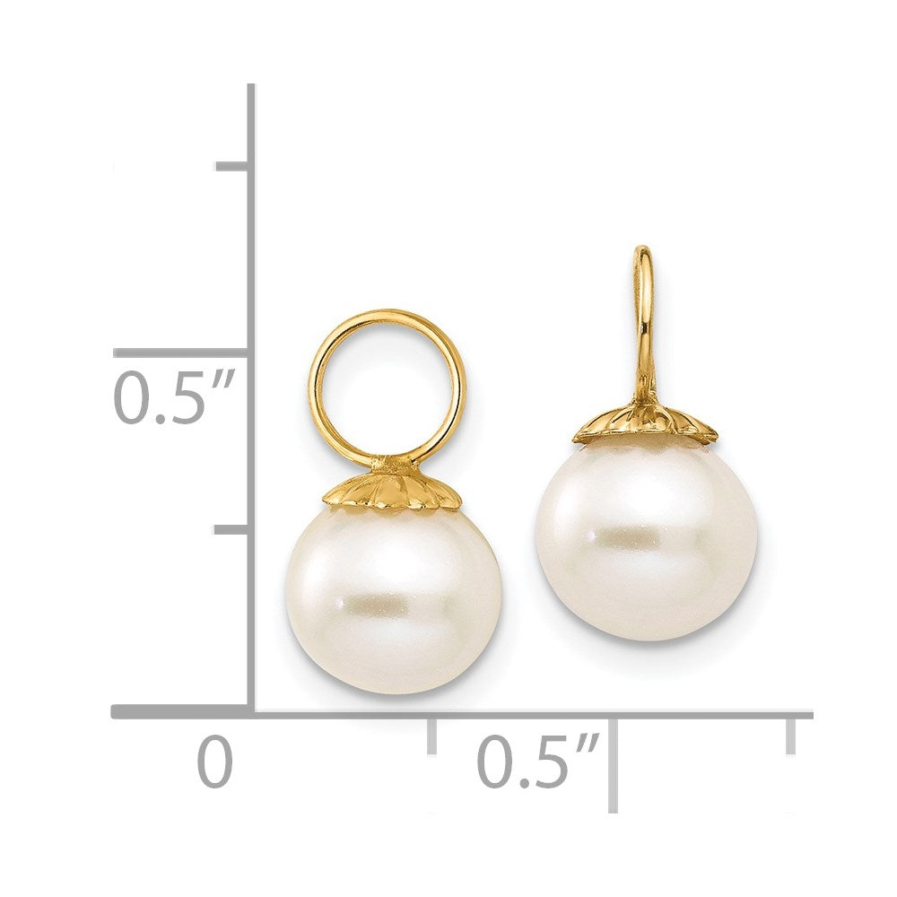 14k Madi K FW Cultured Pearl Hoop Enhancers