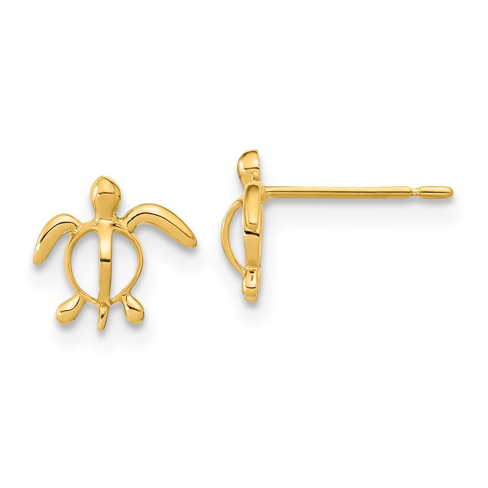 14k Madi K Childrens Sea Turtle Post Earrings