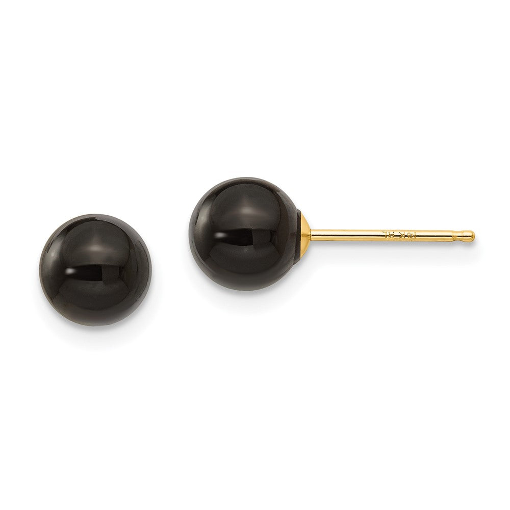 14k Madi K Onyx Bead Earrings