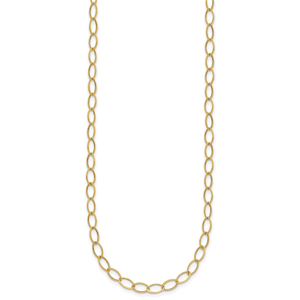 14k Oval Link Necklace