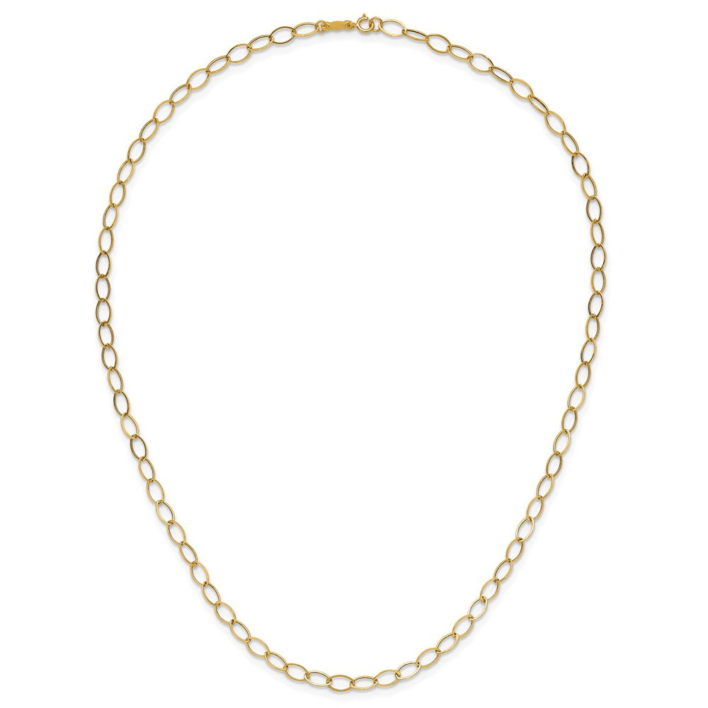 14k Oval Link Necklace