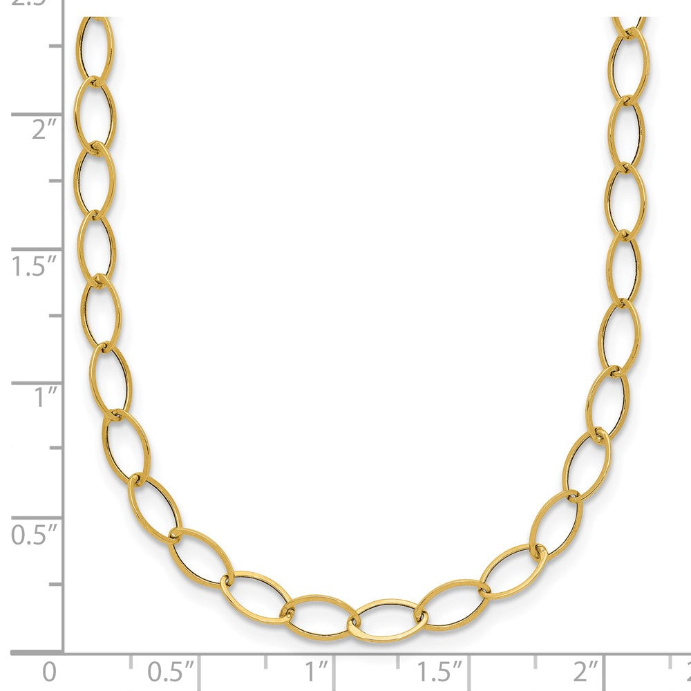 14k Oval Link Necklace